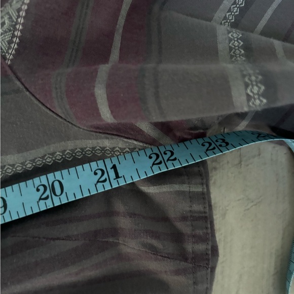 WOMENS MARMOT WOVEN GRAY STRIPE BUTTON DOWN COLLARED FLANNEL SHIRT SIZE XL - Picture 10 of 10